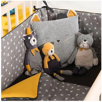 Подушка декоративная Moulin Roty Кот в шляпе, серый (666130/26421) - Pampik - 6