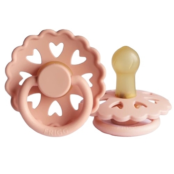 Пустышка латексная Frigg Fairytale X H.C. Andersen The Princess and the Pea, круглая, size 1, 0-6 мес., персиковый (000927) - Pampik