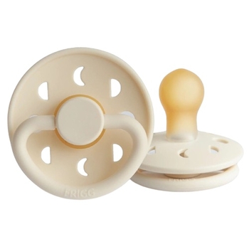 Пустушка латексна Frigg Moon Phase Cream, кругла, size 1, 0-6 міс., світло-бежевий (000567) - Pampik