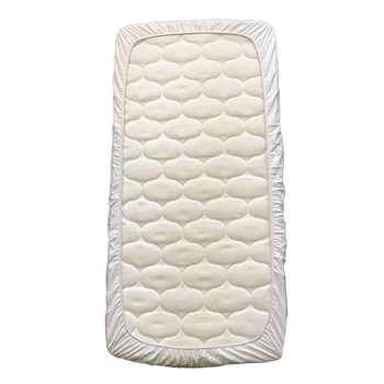 Простыня на резинке NL Baby, махровая, 120х60 см, белый (063/37518) - Pampik - 4