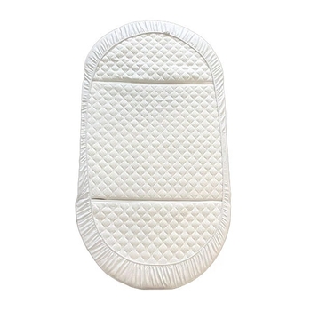 Простирадло на резинці NL Baby Babyhood, трикотаж, 125х70х10 см, білий (002/37562) - Pampik - 2