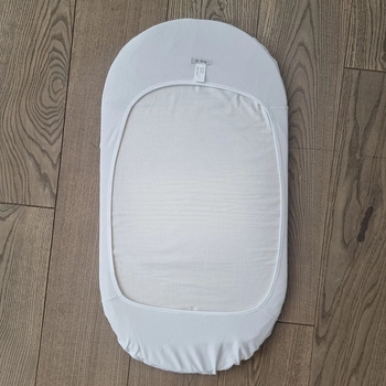 Простыня на резинке NL Baby, трикотаж, 65х30 см, белый (001/34725) - Pampik - 3