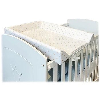 Дошка пеленальна відкидна Micuna Горох бежевий, 50х70 см, білий (CP-744/26985) - Pampik