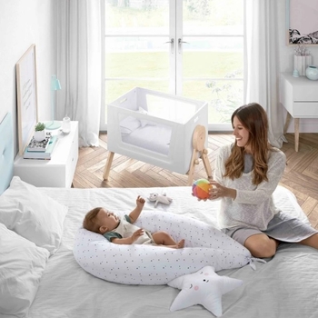 Колиска-трансформер Micuna Mini Swing, 85х52х67 см, білий з бежевим (MO-1864/26937) - Pampik - 5