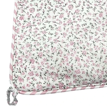 Полотенце-уголок NL Baby, 110х110 см, белый с розовым (807/38122) - Pampik - 4