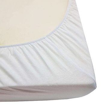 Простирадло на резинці NL Baby, трикотаж, 140х70 см, білий (693571/37075) - Pampik - 3