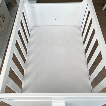 Простирадло на резинці NL Baby, бавовна, 72х49 см, 2 шт., молочний (842+871/36191) - Pampik - 3