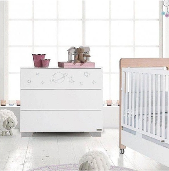 Комод Micuna Magic & Mum, 103х57х86 см, білий з сірим (CO-1850/29336) - Pampik - 2