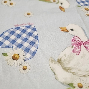 Полотенце-уголок NL Baby, 110х110 см, белый с розовым и голубим (861/37554) - Pampik - 3