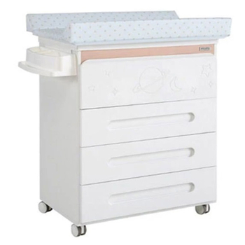 Комод пеленальний Micuna Magic & Mum, 93х79х49 см, білий з бежевим (B-1845/30141) - Pampik