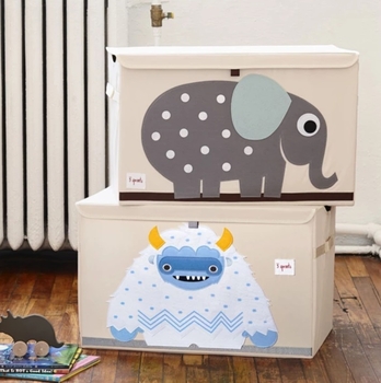 Ящик для зберігання 3 Sprouts Єтті, 38x61x37 см, бежевий (ITCYET/36215) - Pampik - 2