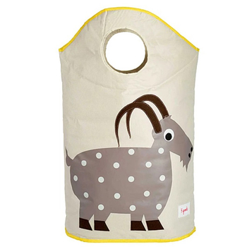 Кошик для зберігання 3 Sprouts Коза, 48х56х28 см, бежевий (ILHGOA/9309) - Pampik - 2