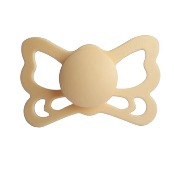 Пустушка силіконова Frigg Butterfly Pale Daffodil, анатомічна, size 2, 6-18 міс., жовтий (001170) - Pampik