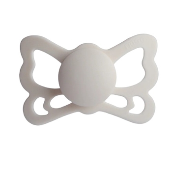 Пустышка силиконовая Frigg Butterfly Silver grey, анатомическая, size 2, 6-18 мес., светло-серый (001178) - Pampik