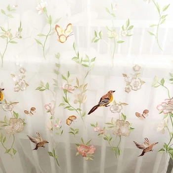 Балдахин NL Baby с вышивкой, 300х170 см, белый (834+924/30659) - Pampik - 6