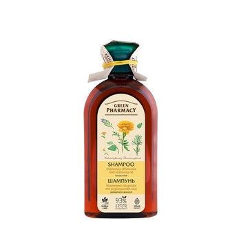Шампунь Green Pharmacy Календула та розмаринове масло для жирного волосся, 350 мл - Pampik