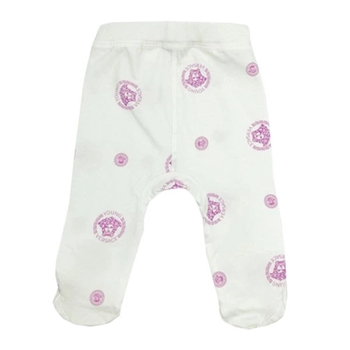 Ползунки NL Baby Versace, р.56, 2 шт., молочный с сиреневым (060/23327) - Pampik - 3