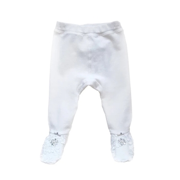 Ползунки NL Baby со Сваровски, р.56, белый (055/22588) - Pampik