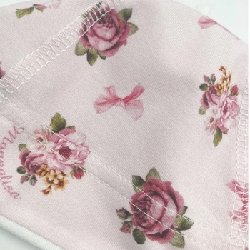 Шапочка NL Baby Monnalisa, хлопок, 0-3 мес., розовый (043/33432) - Pampik - 3