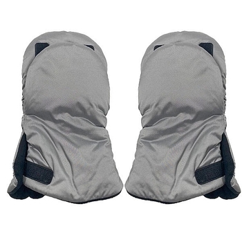 Муфта-рукавички NL Baby зі стібкою, сірий (0000/35471) - Pampik - 3