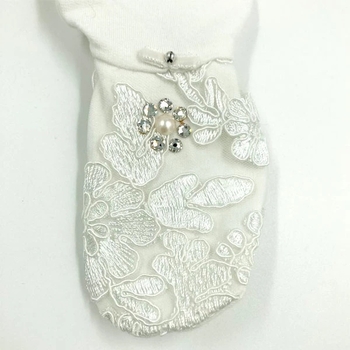 Ползунки NL Baby со Сваровски, р.56, белый (055/22588) - Pampik - 3