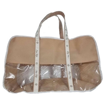 Сумка в роддом NL Baby, пустая, 45х28х20 см, бежевый (33996) - Pampik