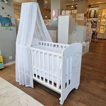 Балдахин NL Baby, 300х185 см, бело-серый (859/032149) - Pampik - 3