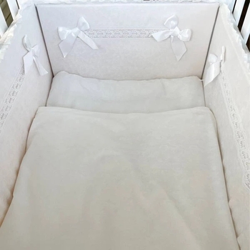 Комплект постельного белья NL Baby, 140х100 см, белый (820+842/31840) - Pampik - 4