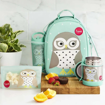 Термос для їжі 3 Sprouts Сова, 360 мл, м'ятний (IFJOWL/30499) - Pampik - 3