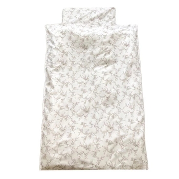 Комплект постільної білизни NL Baby, 140х100 см, біло-сірий (826+842/30173) - Pampik