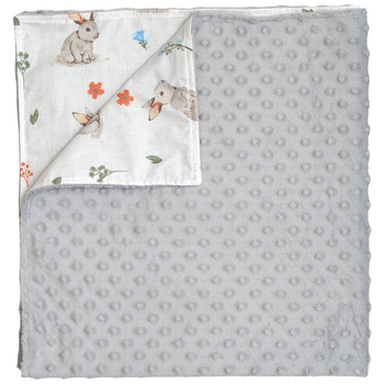 Плед Twins Minky Summer, 75x80 см, сірий (1462-TNSum-10) - Pampik