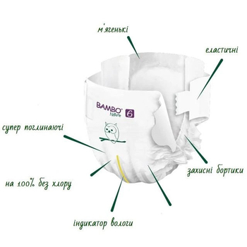 Еко Підгузки на липучках Bambo Nature 6 (16+ кг), 20 шт. - Pampik - 3