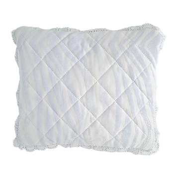 Бортик в кроватку NL Baby с подушками, 3-сторонний, 180х28 см, бело-голубой (143/26052) - Pampik - 3