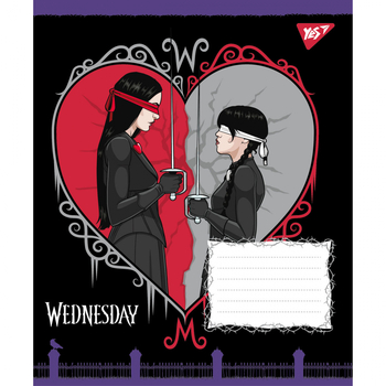 Тетрадь ученическая Yes Wednesday Школа Загадок А5, в клетку, 24 листа, в ассортименте (768265) - Pampik - 3