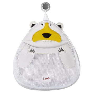 Органайзер для игрушек в ванну 3 Sprouts Полярный медведь, 37х38 см, белый (ITBPOL/15402) - Pampik