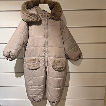 Комбинезон NL Baby, био-пух, 18 месяцев, бежевый (558/37302) - Pampik - 5