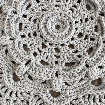 Коврик декоративный NL Baby Hand made, 75 см, серый (27543) - Pampik - 3