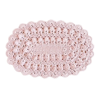 Коврик декоративный NL Baby Hand made, 77х52 см, пудровый (27530) - Pampik