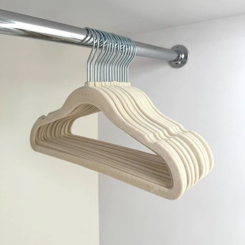 Набір вішалок 3 Sprouts, 15 шт., молочний (IHVCRM/38057) - Pampik - 3