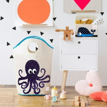 Органайзер для подгузников 3 Sprouts Кит, бежевый с черным (IDOWHL/24523) - Pampik - 4