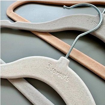 Набір вішалок 3 Sprouts, 15 шт., білий/сірий/бежевий (IHVCGH/38056) - Pampik - 7