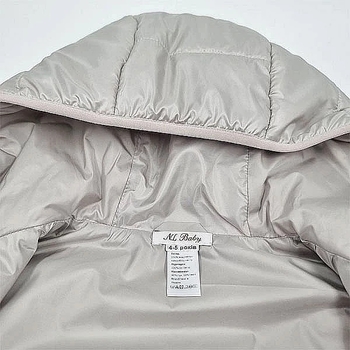 Жилет з капюшоном NL Baby, синтепух, 2-3 роки, сірий (565/37147) - Pampik - 3