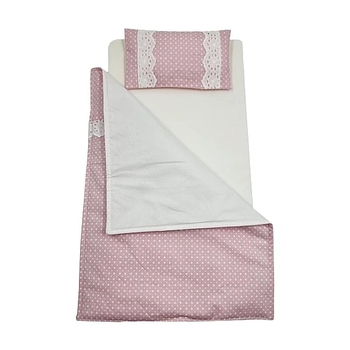 Іграшкова постільна білизна NL Baby для ліжечка 40х21 см, рожевий (878/37522) - Pampik - 2