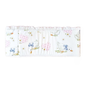 Набір NL Baby Cododo: комплект постільної білизни, 80х80 см + бортик у ліжечко, 166х20 см, біло-рожевий (865/32593) - Pampik - 5