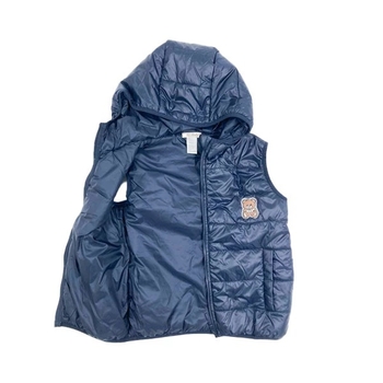 Жилет з капюшоном NL Baby на синтепоні, 2-3 роки, темно-синій (560/36805) - Pampik - 3