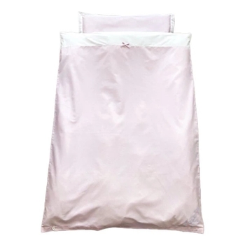 Комплект постільної білизни NL Baby в клітинку, 135х100 см, рожевий (803/23331) - Pampik