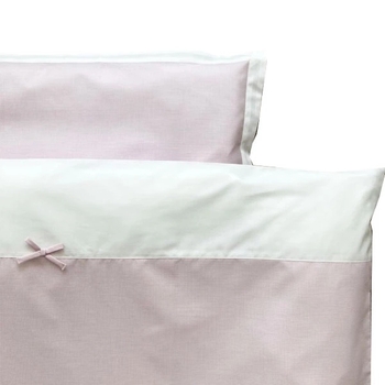 Комплект постільної білизни NL Baby в клітинку, 135х100 см, рожевий (803/23331) - Pampik - 2