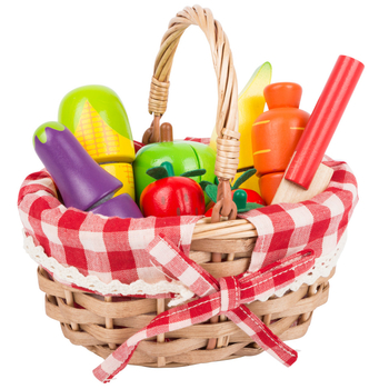 Ігровий набір дерев'яний Legler Кошик з продуктами (11281/33999) - Pampik