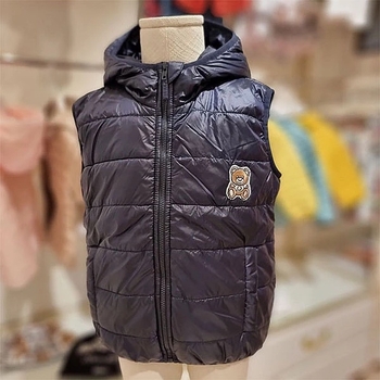 Жилет з капюшоном NL Baby на синтепоні, 2-3 роки, темно-синій (560/36805) - Pampik - 4