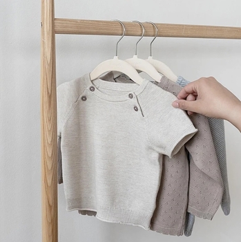 Набір вішалок 3 Sprouts, 15 шт., молочний (IHVCRM/38057) - Pampik - 6